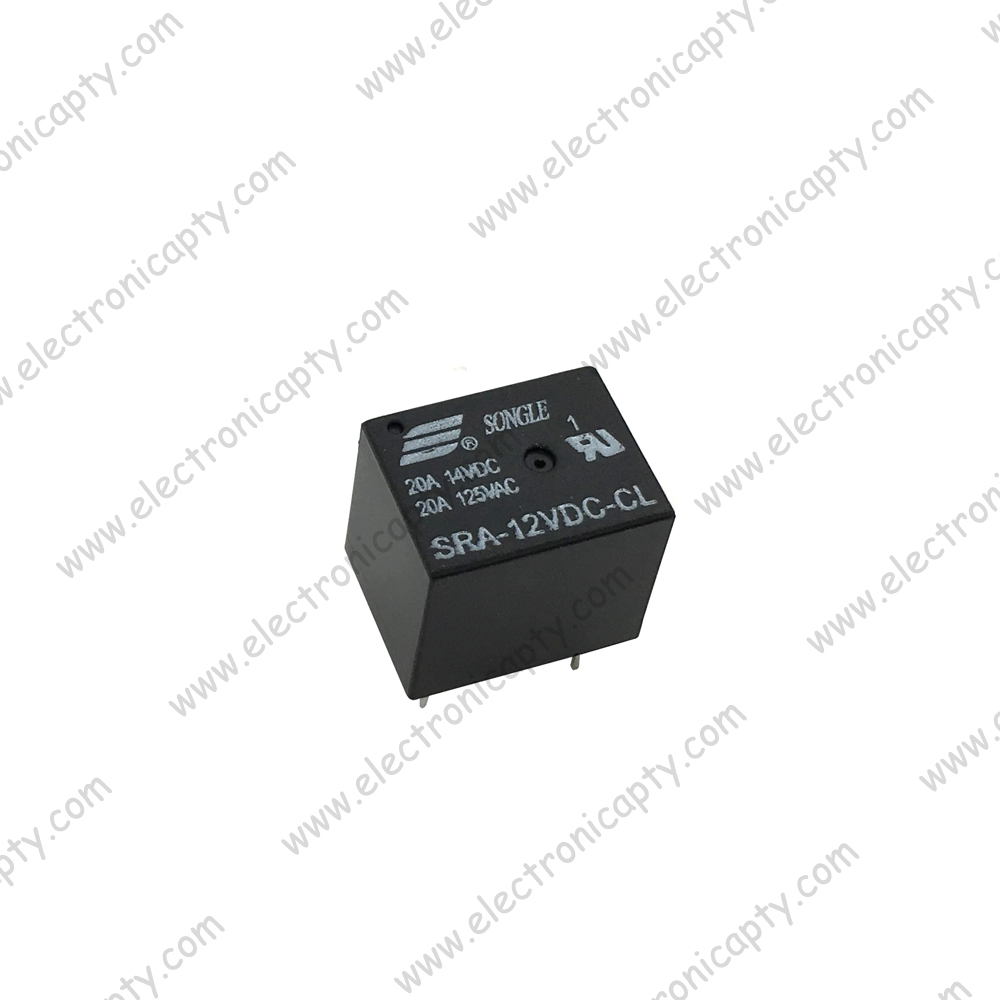 Mini Relay de Poder 12V DC SRA-CL 5 Pin