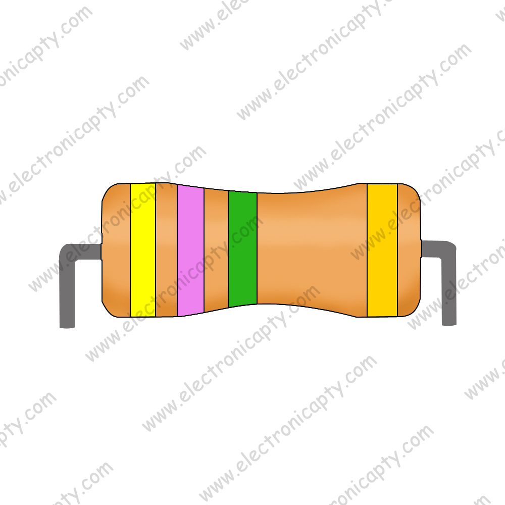 Resistencia 4.7M Ohm 1/4W - 5%