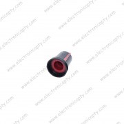 Tapa para Potenciometro (Plastico Negro y Rojo)