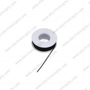 Mini Rollo de Alambre Negro calibre 28 AWG 10 metros