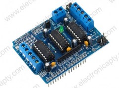 Placa tipo shield drivers para motores con chip L293D
