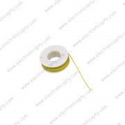 Mini Rollo de Alambre Amarillo calibre 28 AWG 10 metros