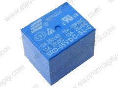 Mini Relay de Poder 5V DC SRD-SL-C Azul